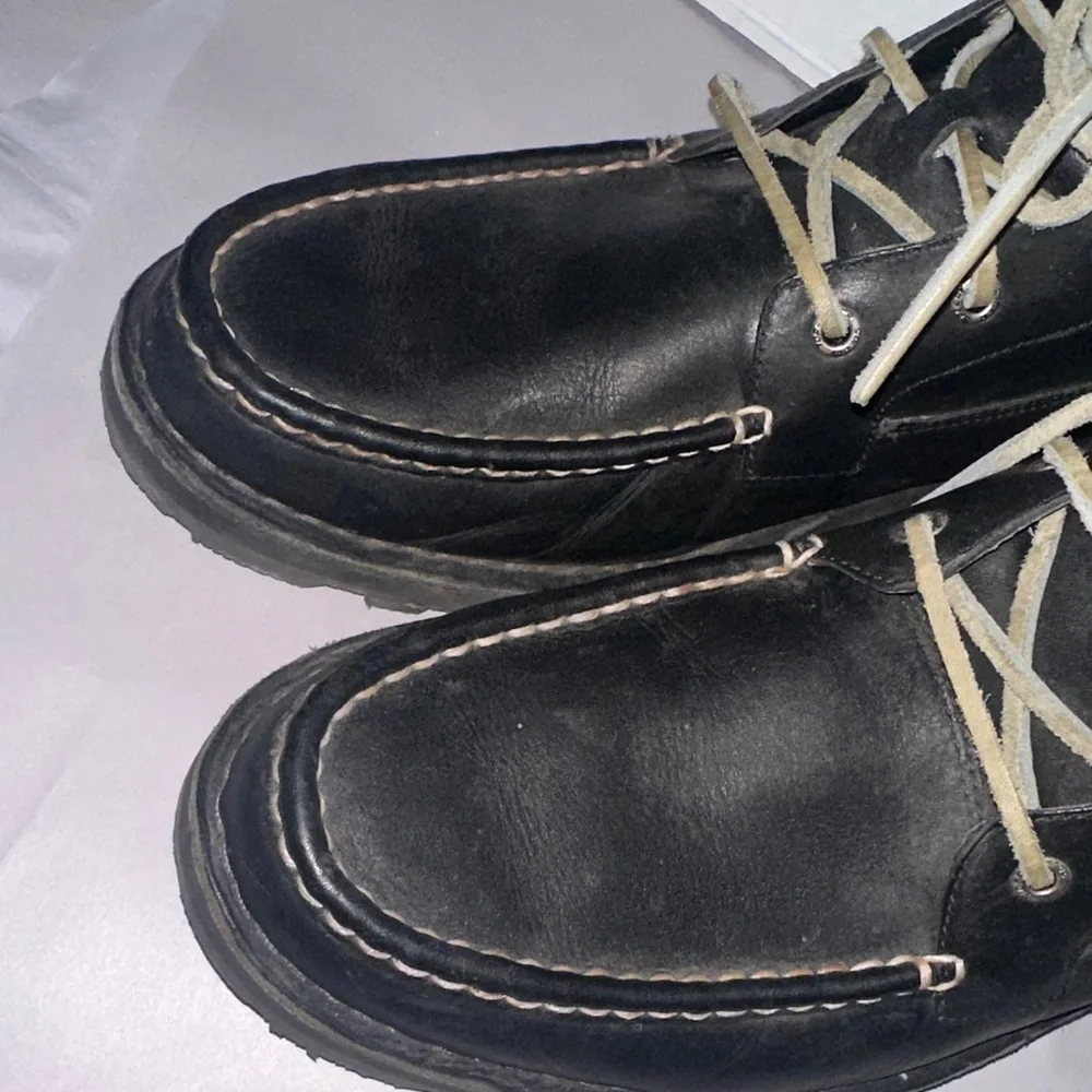 Sperry Black Leather Men's Boots